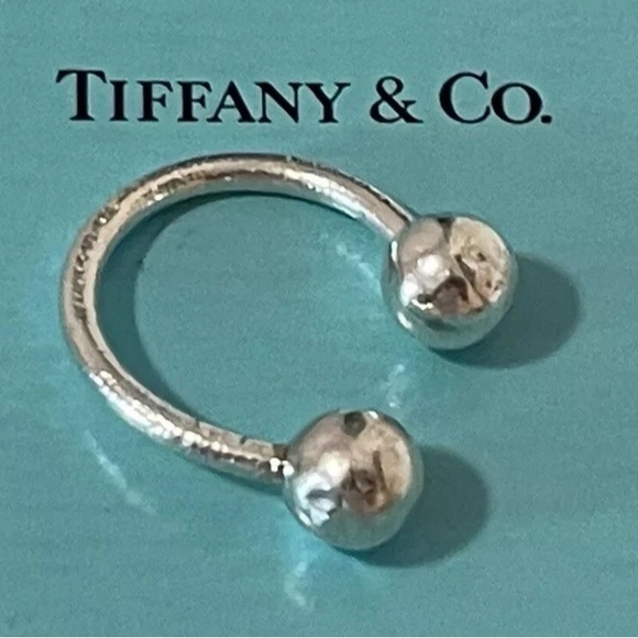 Tiffany & Co. Silver Ball-End Ring - Picture 1 of 15
